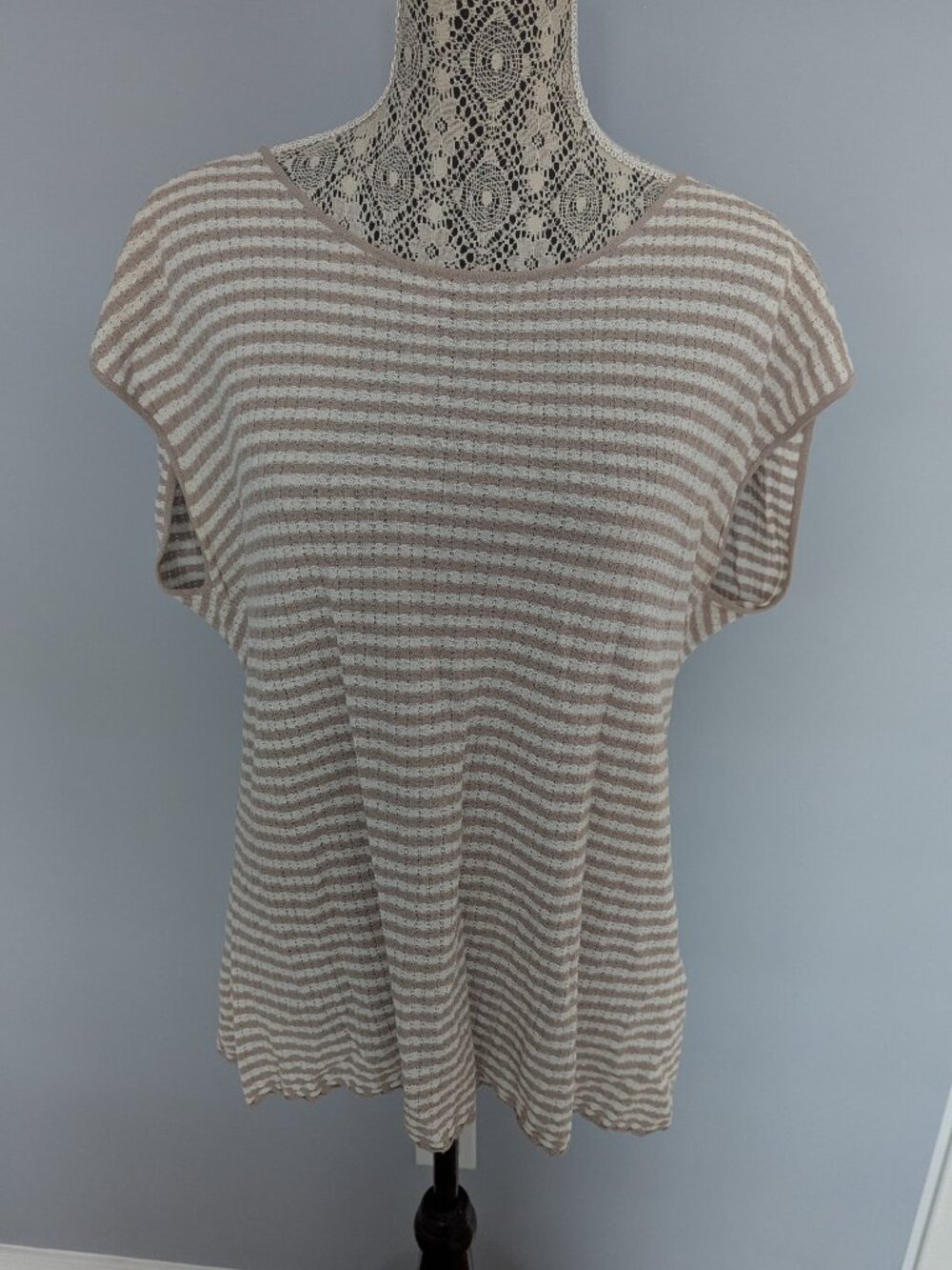 Armani Collezioni sleeveless striped blouse